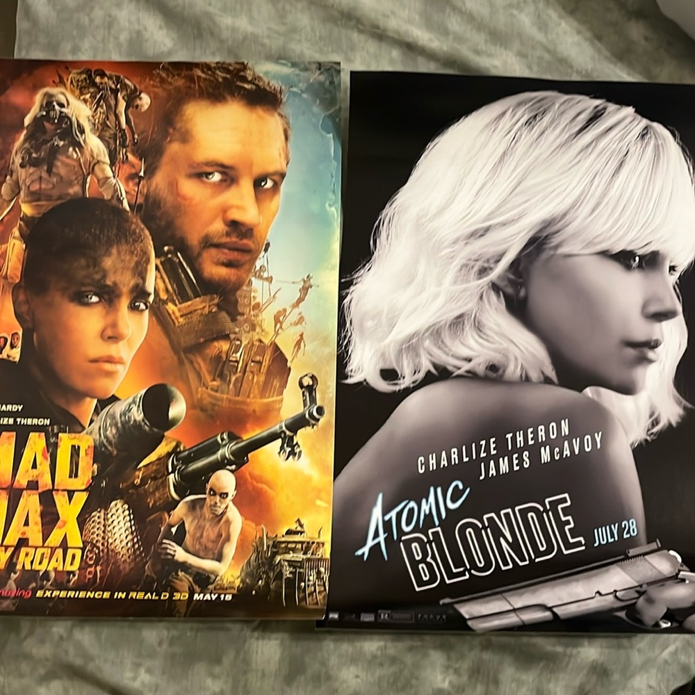 MAD MAX Fury Road, Atomic Blonde NEW Movie posters (after furiosa) Retro origin